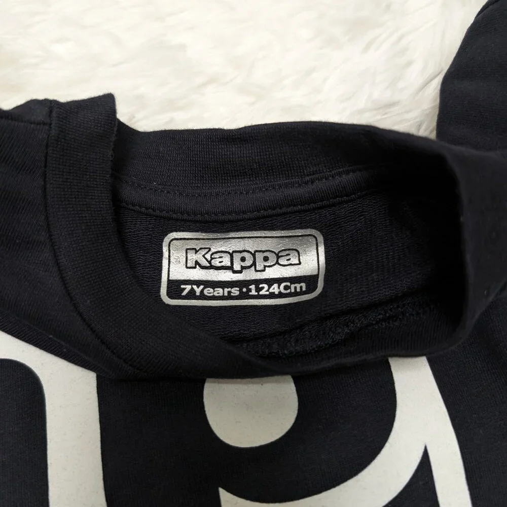 Kappa Unisex Crew Neck Green Pullover Loopknit with logo Sweatshirt for 7Yr NWOT - Picture 4 of 7